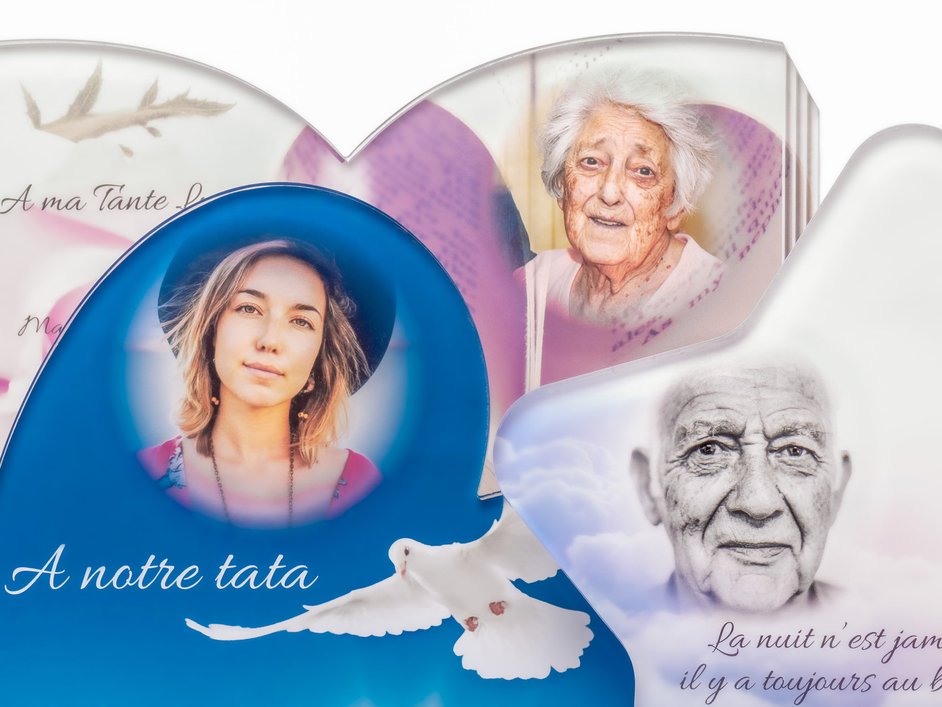 plaque funéraire avec photo