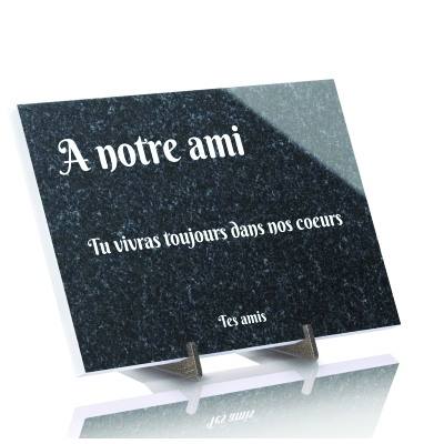 plaque funéraire granit