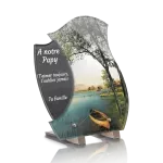 Plaque funéraire plexiglas