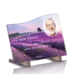 Plaque funéraire plexiglas