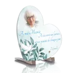 Plaque funéraire coeur