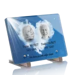 Plaque funéraire coeur