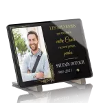 Plaque funéraire plexiglas