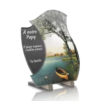 Plaque funéraire plexiglas