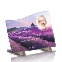 Plaque funéraire plexiglas