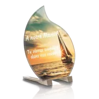 Plaque funéraire plexiglas