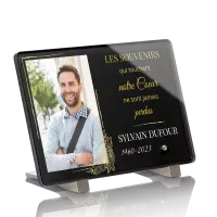 Plaque funéraire plexiglas