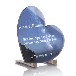 Plaque Funéraire Personnalisable 15x15cm - Motif Arbre Cœur - Adhésive Ou Perçable - Hommage Unique