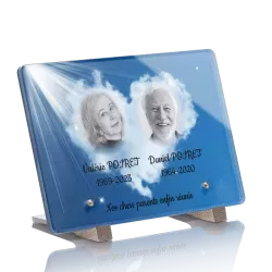 Plaque funéraire coeur