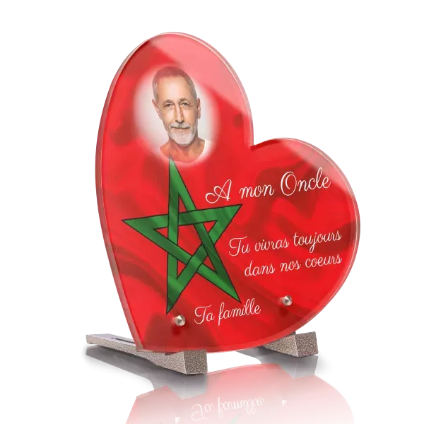 Red Ocean Plaque Commémorative En Forme De Cœur En Bois à Suspendre Pour La Saint Valentin