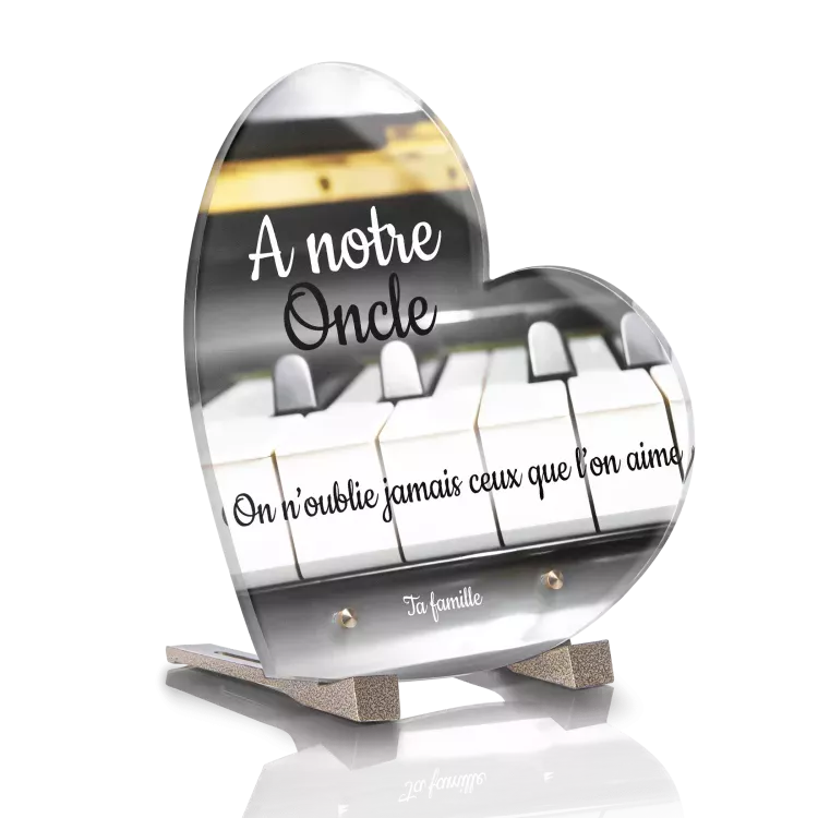 Plaque de coeur suspendue en bois personnalisée à la main