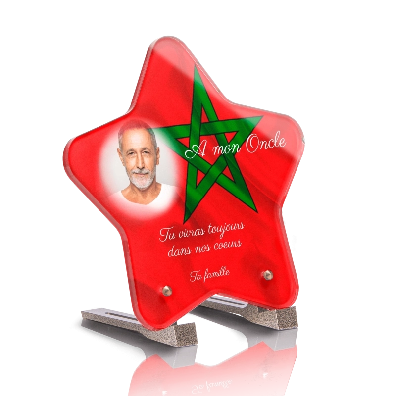 Plaque Funéraire Etoile Drapeau Maroc Plaque Funéraire Etoile Drapeau Maroc
