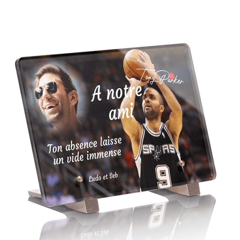 Plaque Funéraire Tony Parker