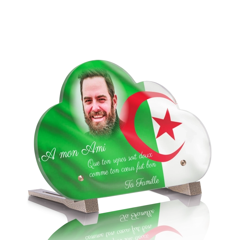 Plaque Funéraire Nuage Algérie