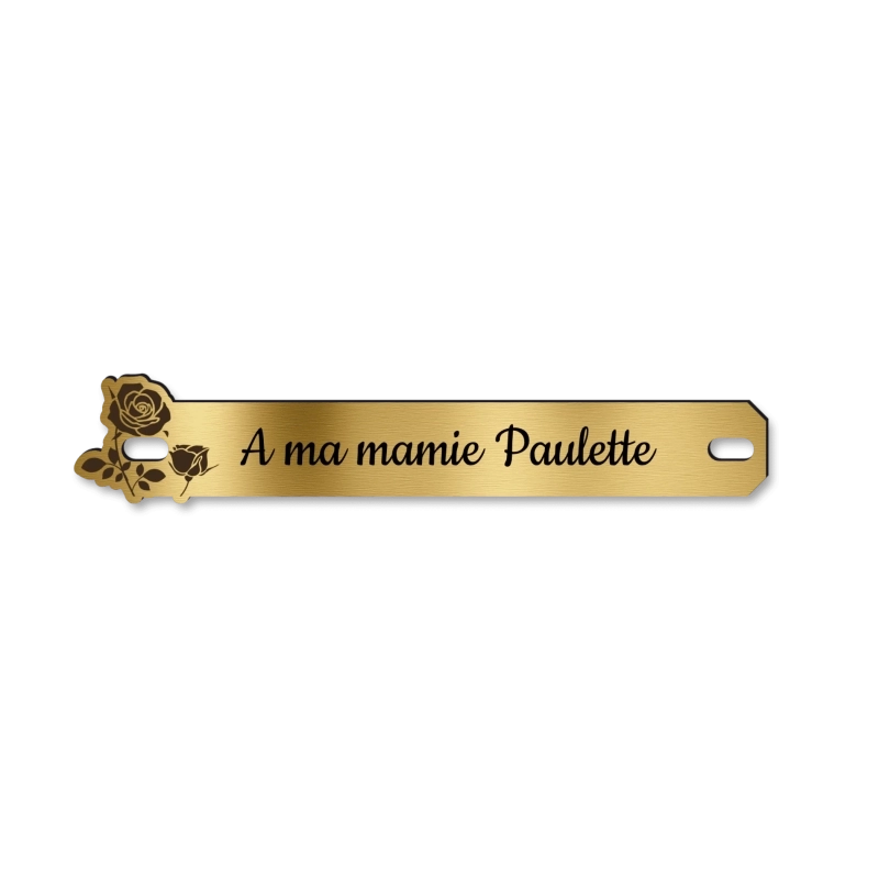Inter funéraire personnalisé Rose Inter funéraire personnalisé Rose