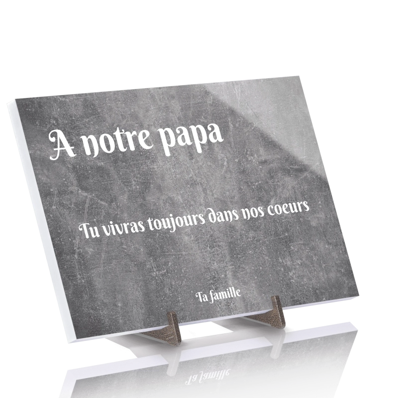 Plaque Funéraire effet Pierre en Pierre Acrylate Plaque Funéraire effet Pierre en Pierre Acrylate
