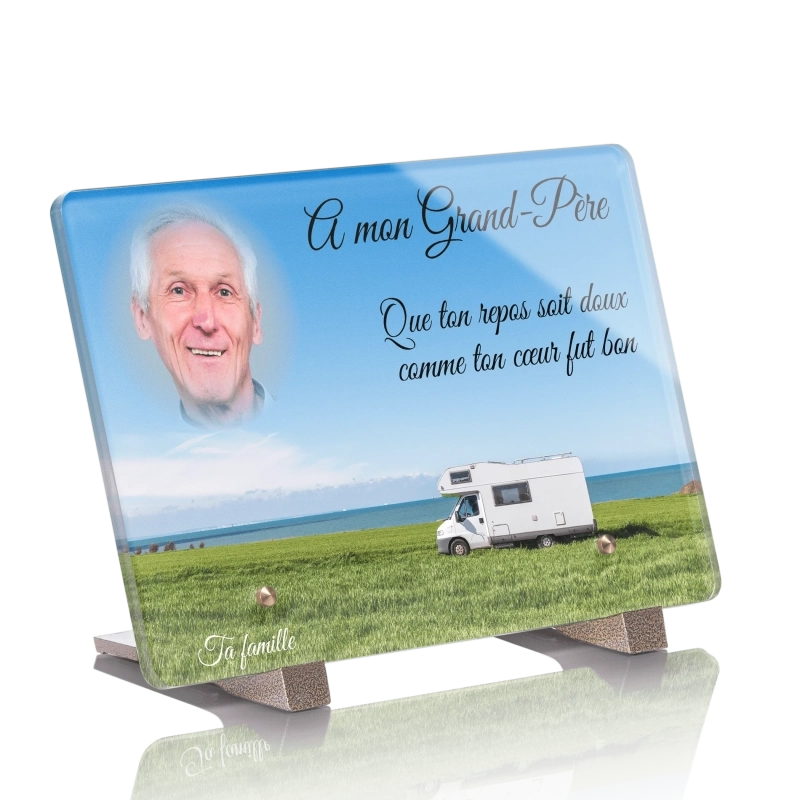 Plaque Funéraire Camping Car 3