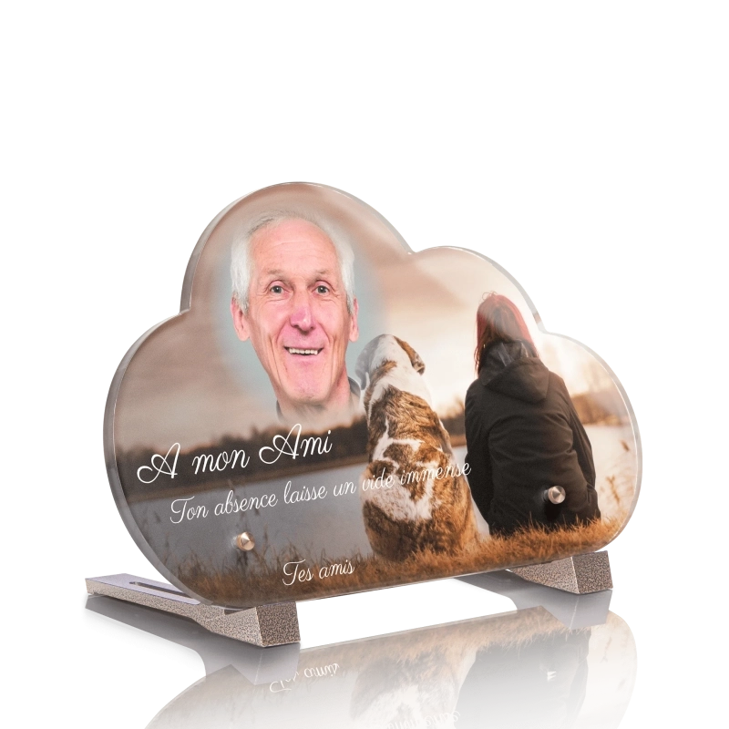 Plaque Funéraire Originale Nuage Chien Ami Plaque Funéraire Originale Nuage Chien Ami