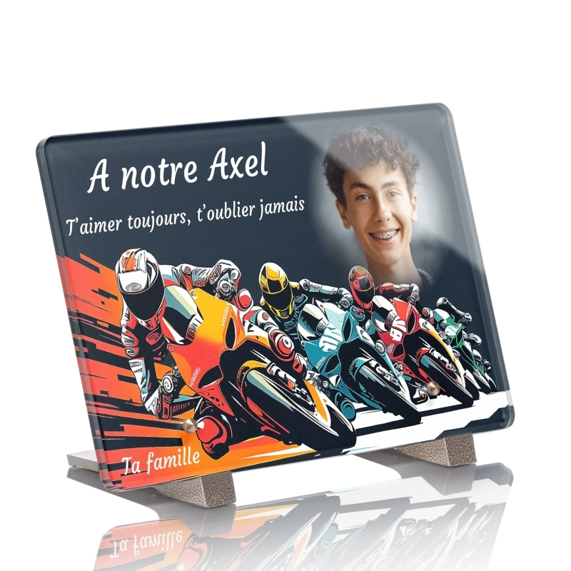 Plaque Funéraire Moto Circuit Piste Plaque Funéraire Moto Circuit Piste