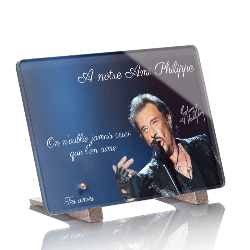 Plaque Funéraire Johnny Hallyday