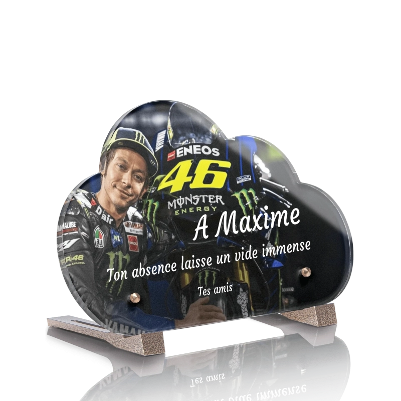 Plaque Funéraire Originale Nuage Valentino Rossi