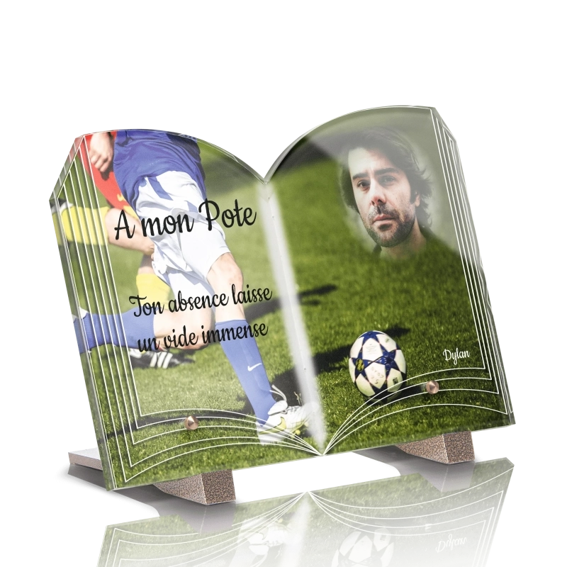 Plaque Funéraire Livre Foot 2