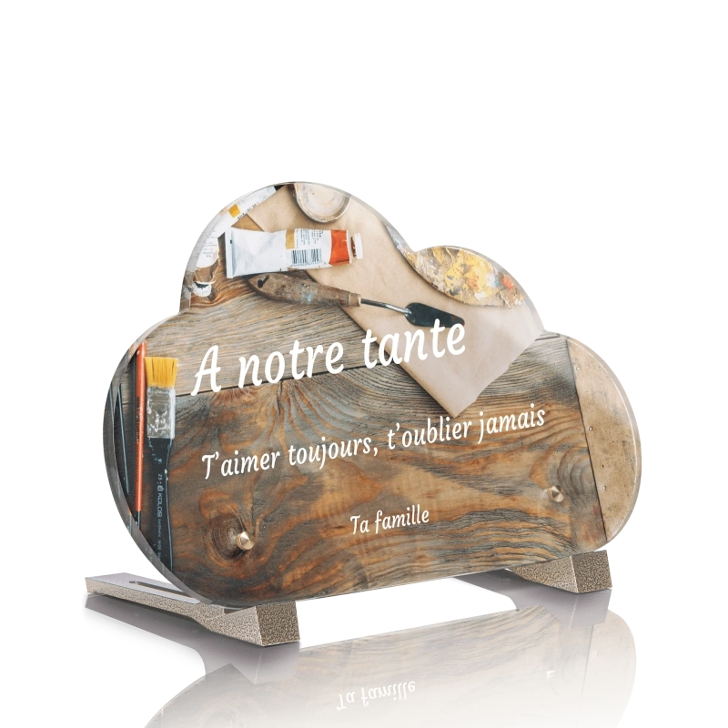 Plaque Funéraire Nuage Peintre Bois Plaque Funéraire Nuage Peintre Bois