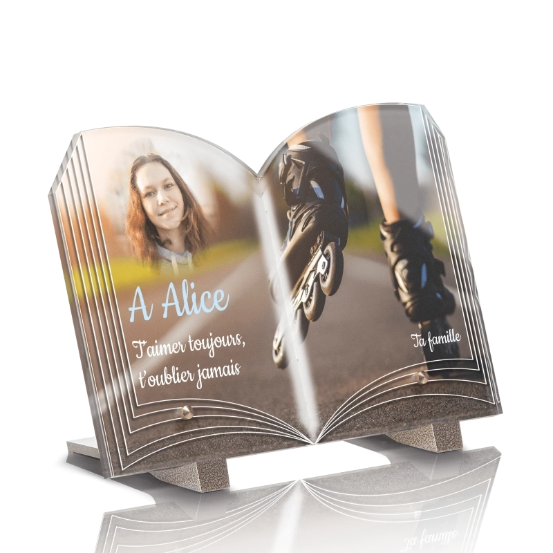 Plaque Funéraire Livre Roller Plaque Funéraire Livre Roller