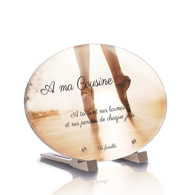 Plaque Funéraire Ovale Danse Plaque Funéraire Ovale Danse