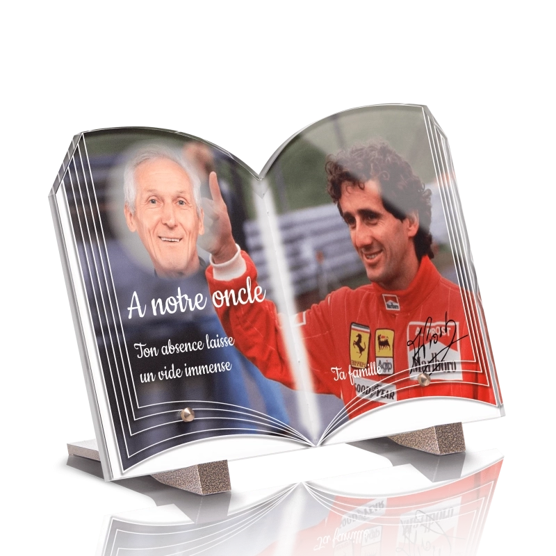 Plaque Funéraire Livre Alain Prost