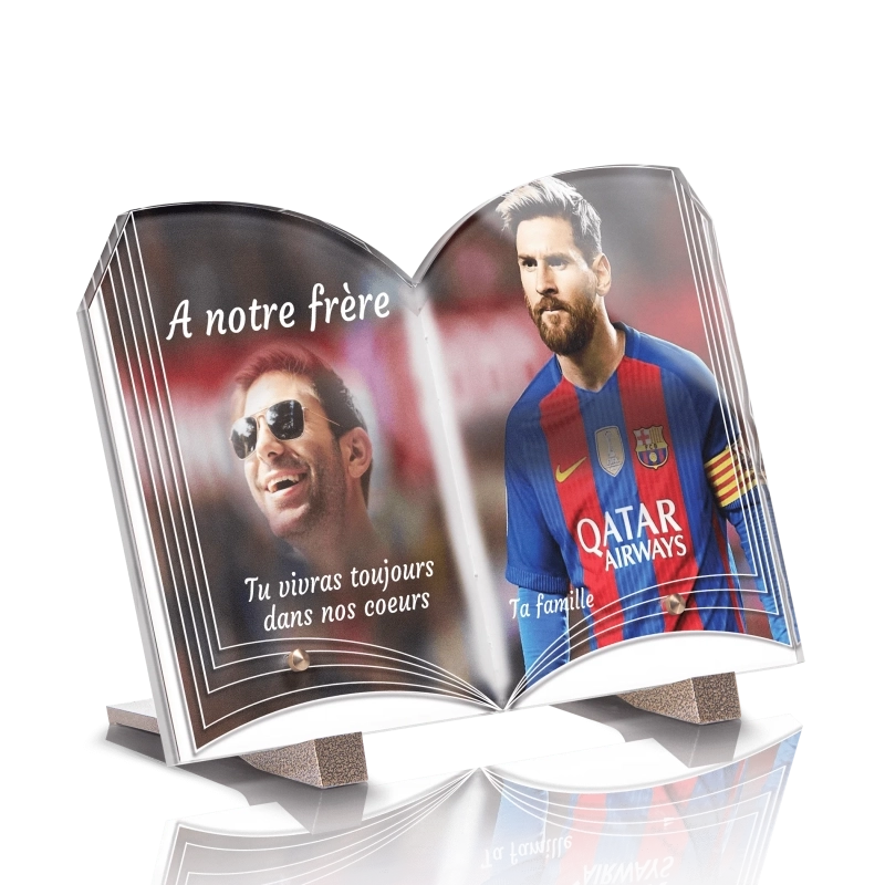 Plaque pour Tombe Livre Lionel Messi