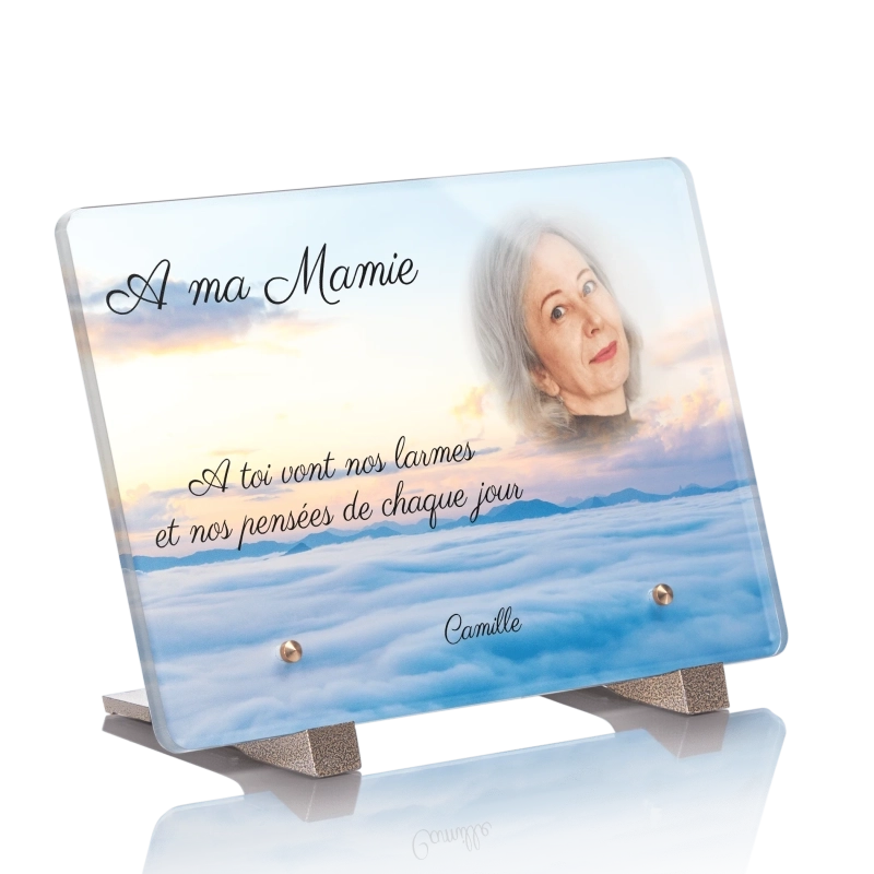 Plaque Funéraire Nuages 2 Plaque Funéraire Nuages 2