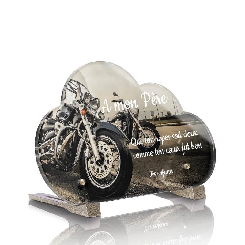 Plaque Funéraire Nuage Moto 4 Plaque Funéraire Nuage Moto 4