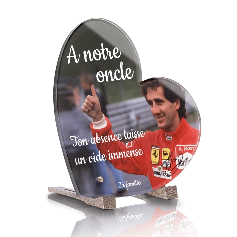 Plaque Funéraire Coeur Alain Prost