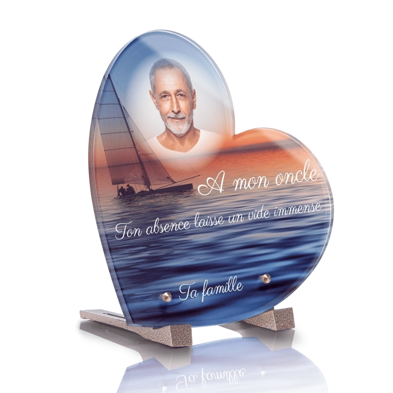 Plaque Funéraire Coeur Bateau Plaque Funéraire Coeur Bateau