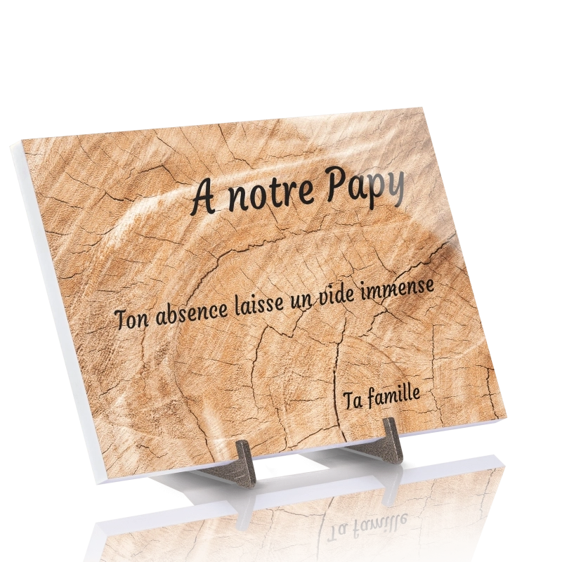 Plaque Funéraire Effet Bois 2 Plaque Funéraire Effet Bois 2
