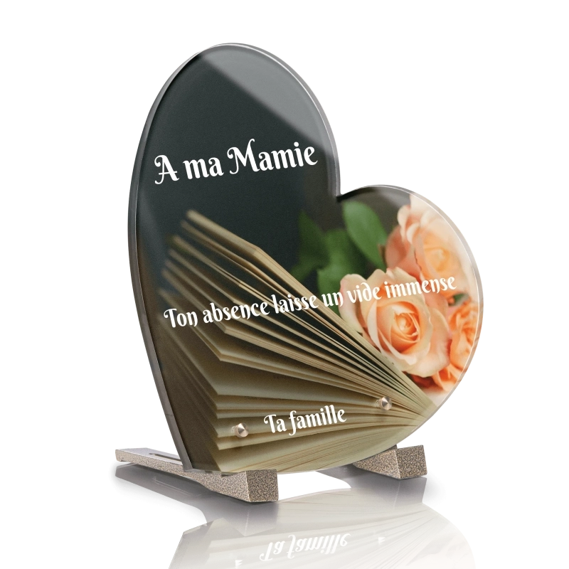 Plaque Funéraire Coeur Livre Plaque Funéraire Coeur Livre