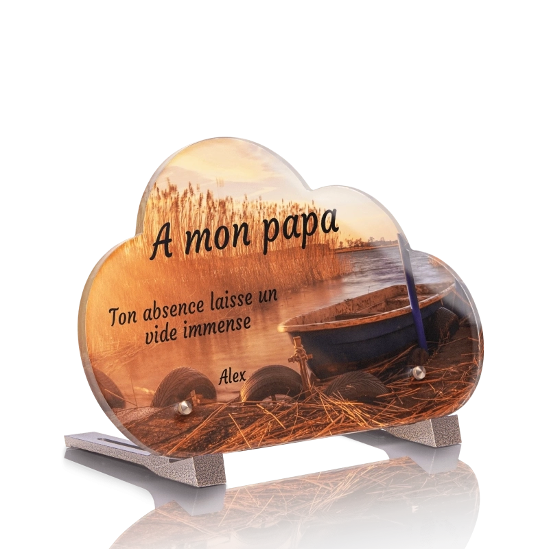 Plaque Funéraire Nuage Pêche Plaque Funéraire Nuage Pêche