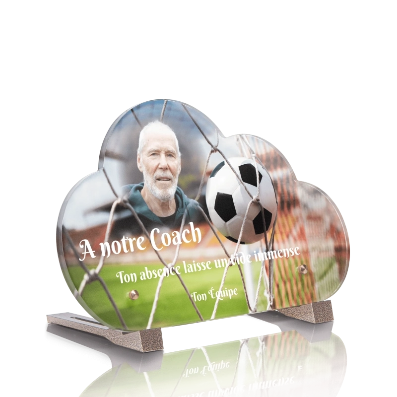 Plaque Funéraire Nuage Football