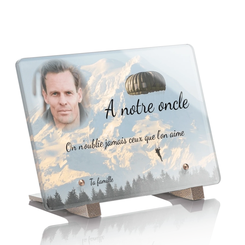 Plaque pour Tombe Parachute Plaque pour Tombe Parachute