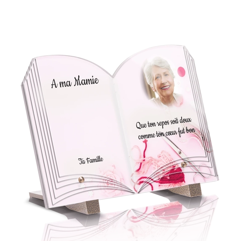 Plaque Tombale Couture 2 Livre