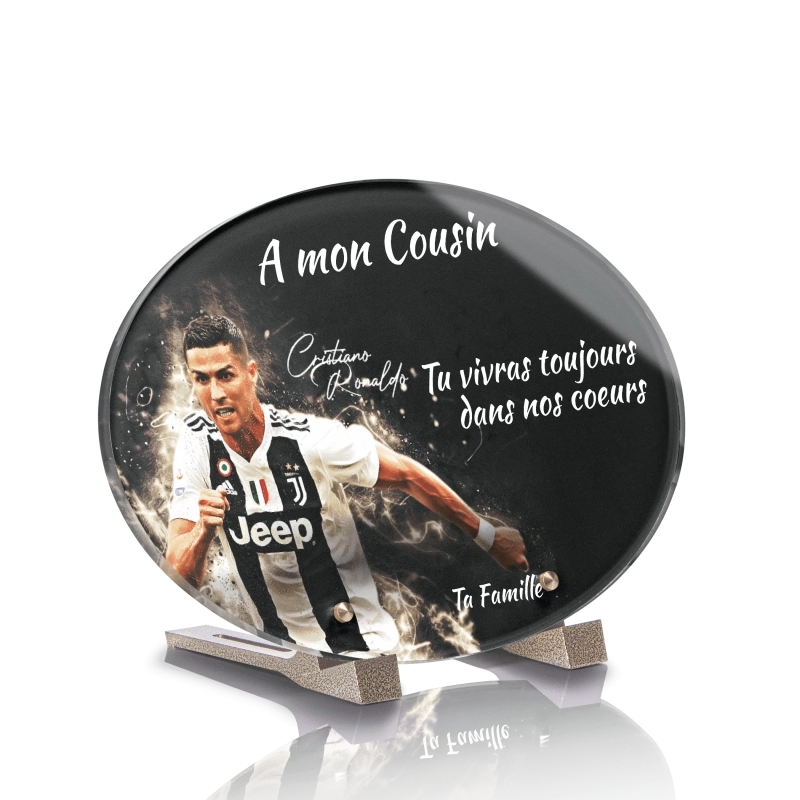 Plaque Tombale Cristiano Ronaldo Ovale