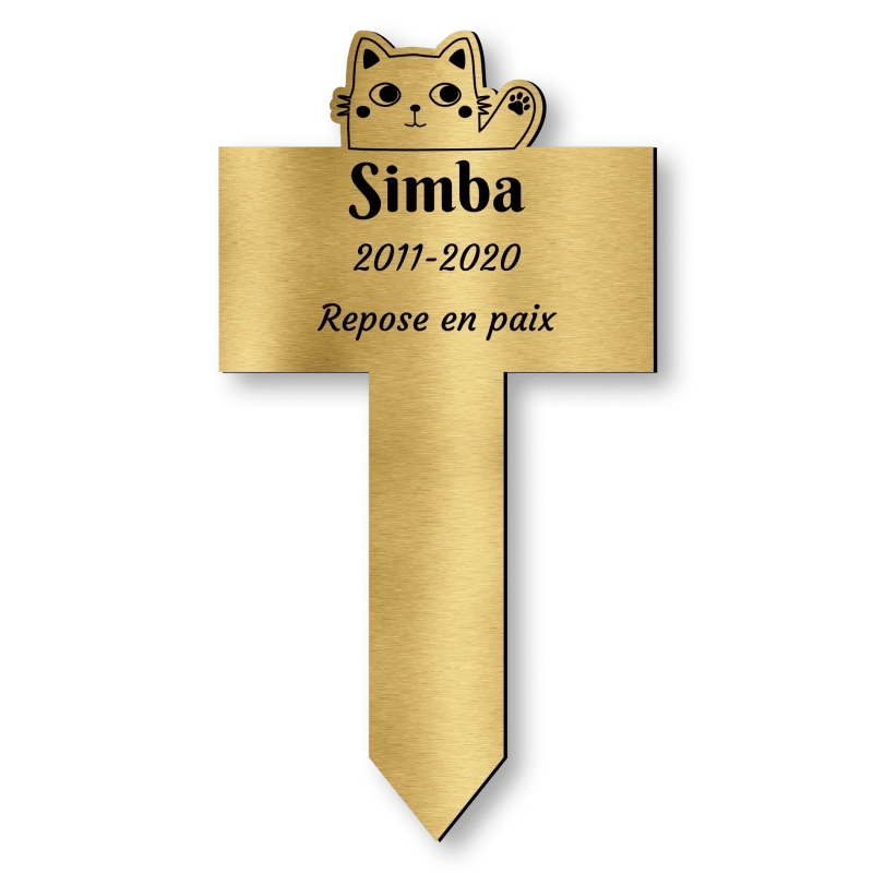 Piquet Funéraire Chat