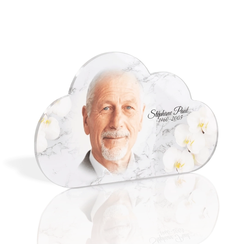 Médaillon Funéraire Nuage Orchidée Médaillon Funéraire Nuage Orchidée