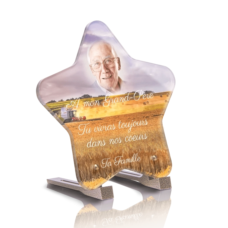 Plaque Tombale Tracteur Etoile Plaque Tombale Tracteur Etoile