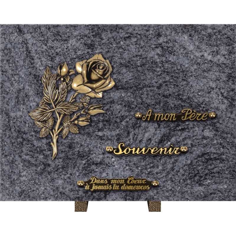 Plaque funéraire granit Rose 40x30cm (grand) Plaque funéraire granit Rose 40x30cm (grand)