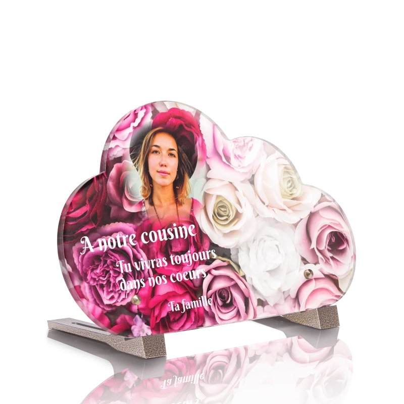 Plaque Funéraire Nuage Roses Plaque Funéraire Nuage Roses