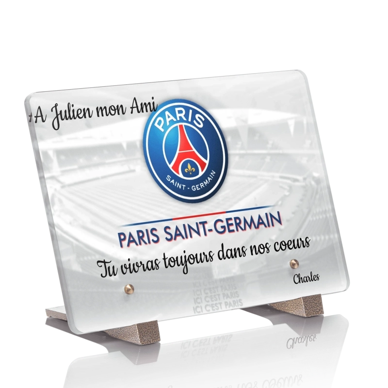 Plaque Funéraire Foot PSG