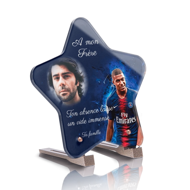 Plaque Funéraire Etoile Kylian Mbappé Plaque Funéraire Etoile Kylian Mbappé