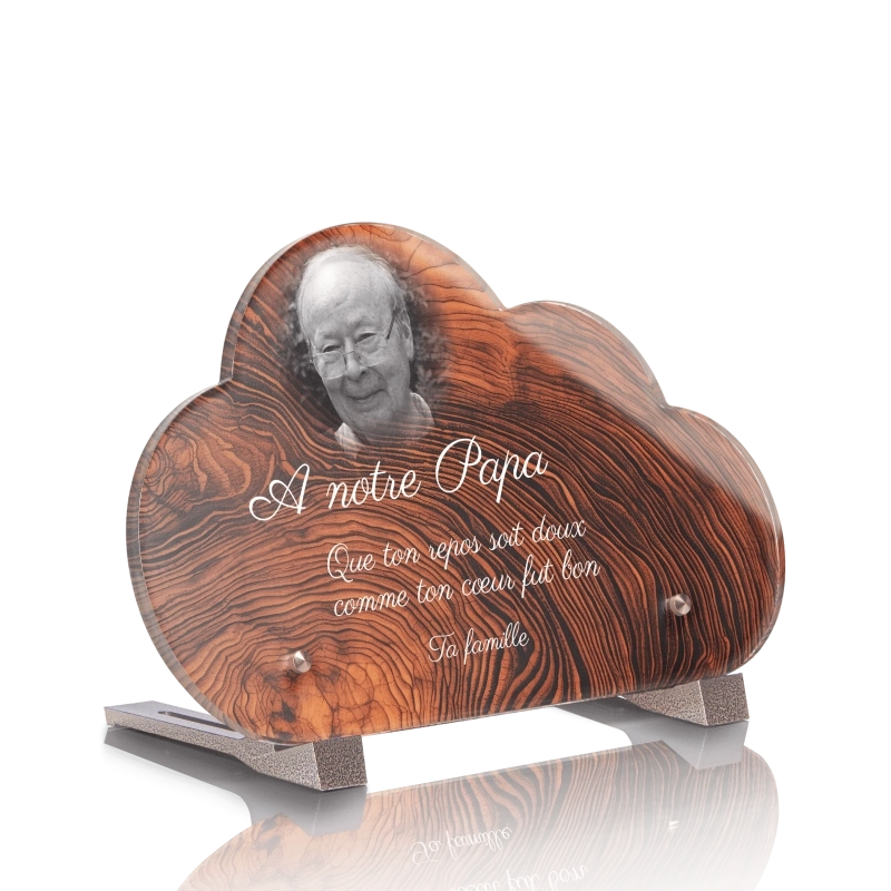 Plaque Funéraire Nuage Effet Bois Plaque Funéraire Nuage Effet Bois